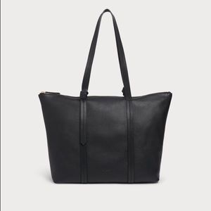 L.K. Bennett Black Blake Leather Tote Bag